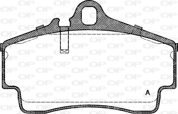 OPEN PARTS Комплект тормозных колодок, дисковый тормоз BPA0654.00